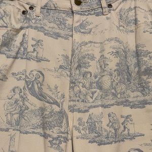 Laura Ashley X UO Blue Toile Pants